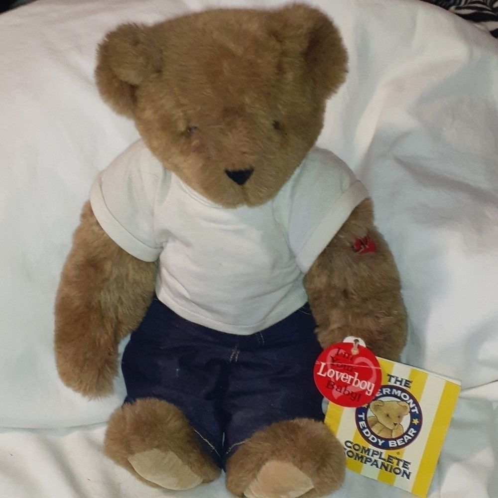 Vermont Teddy Bear Lover Boy Bear‎ Fully Jointed